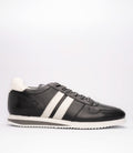 19531 Erkek Deri Çizgi Detaylı Sneakers SİYAH