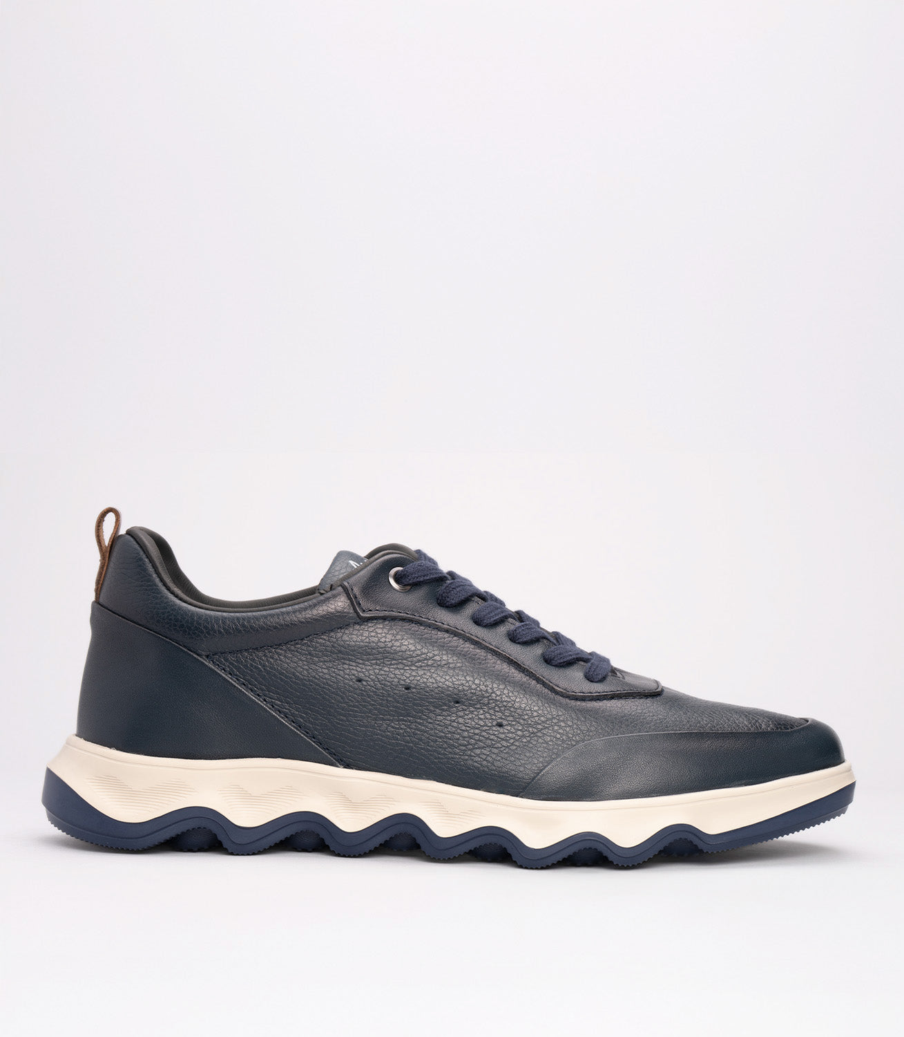 20414 Erkek Hakiki Deri Hafif Taban Sneaker LACİ-CEVİZ