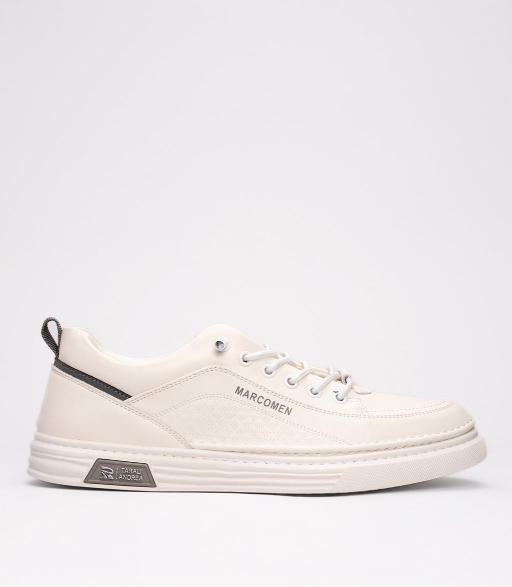 21038 Erkek Hafif Taban Sneakers BEYAZ