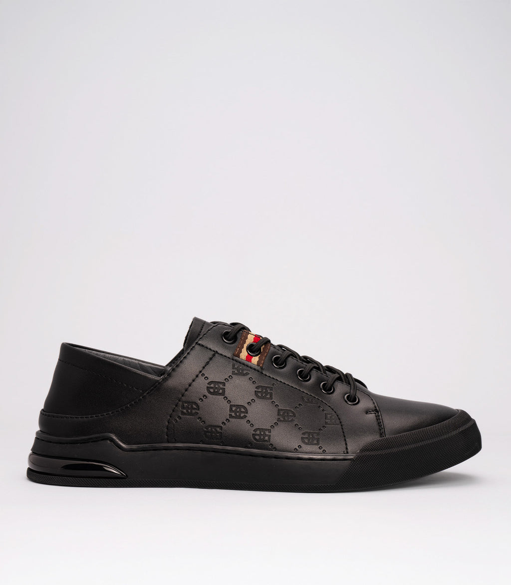 21042 Erkek Günlük Deri Hafif Taban Sneaker SİYAH