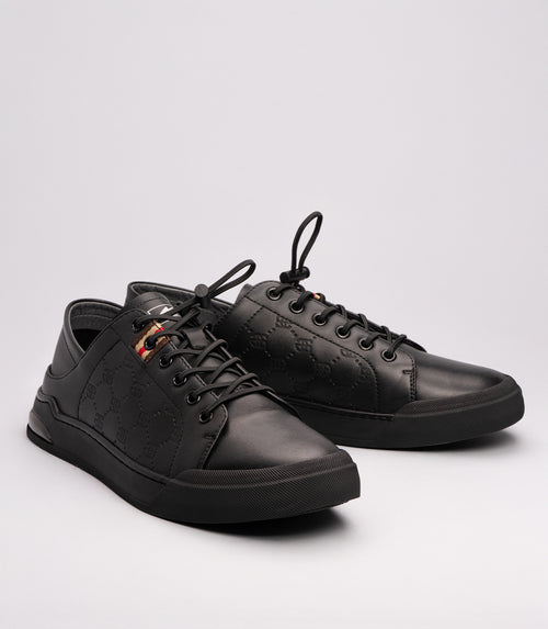 21042 Erkek Günlük Deri Hafif Taban Sneaker SİYAH