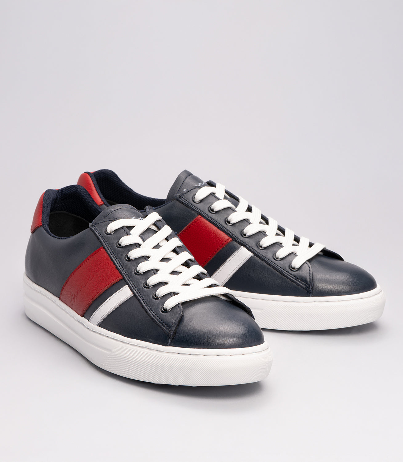 21120 Erkek Şerit Detaylı Sneaker Ayakkabı LACİVERT