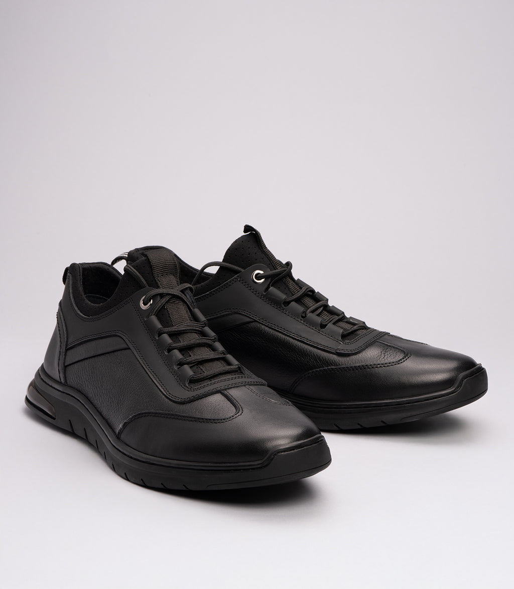 21153 Erkek Hafif Tabanlı Sneaker SİYAH