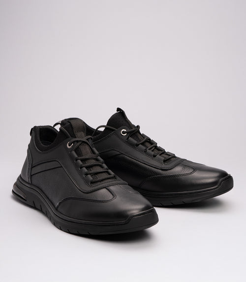 21153 Erkek Hafif Tabanlı Sneaker SİYAH