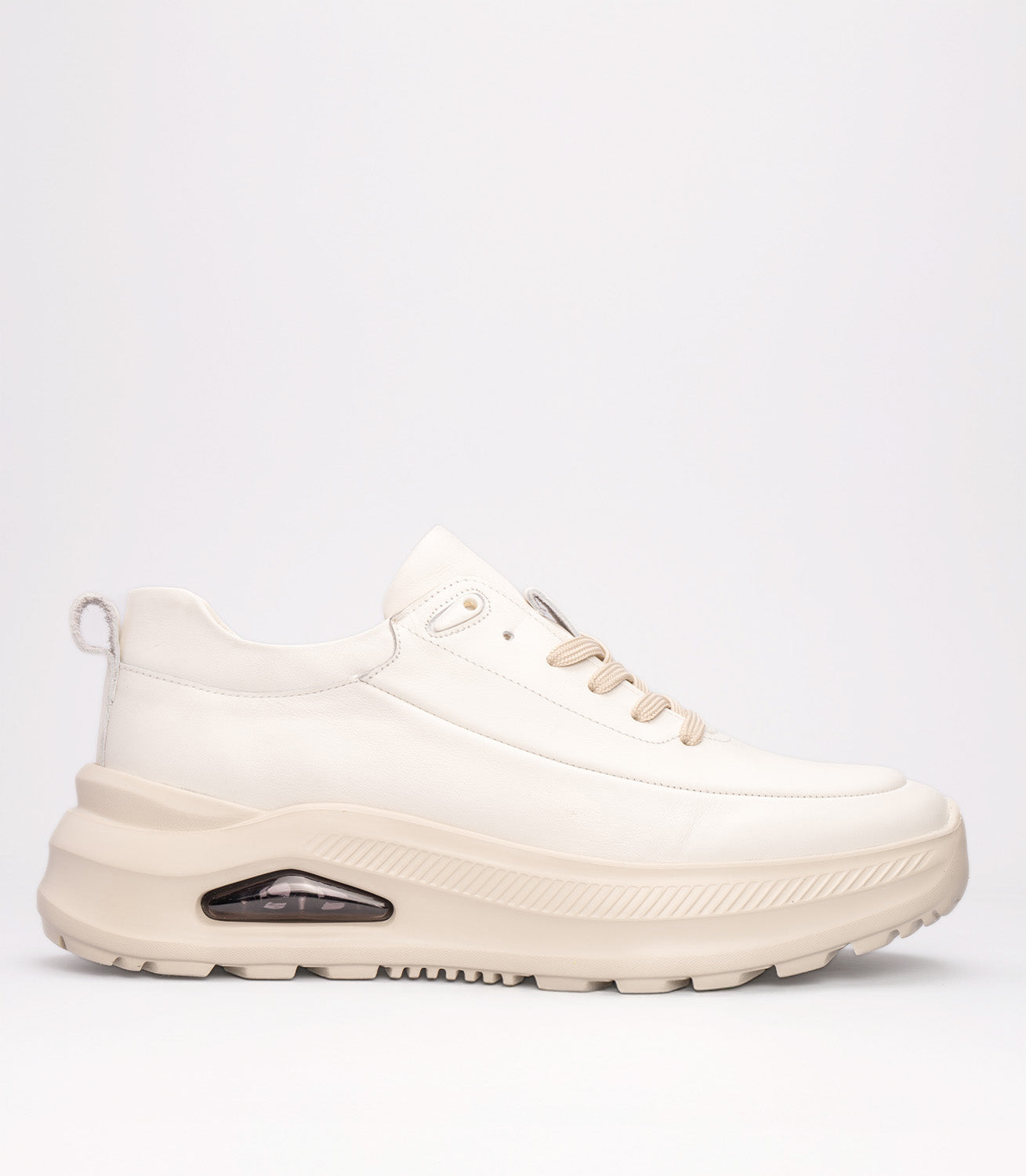 21178 Erkek Hakiki Deri Sneaker BEYAZ