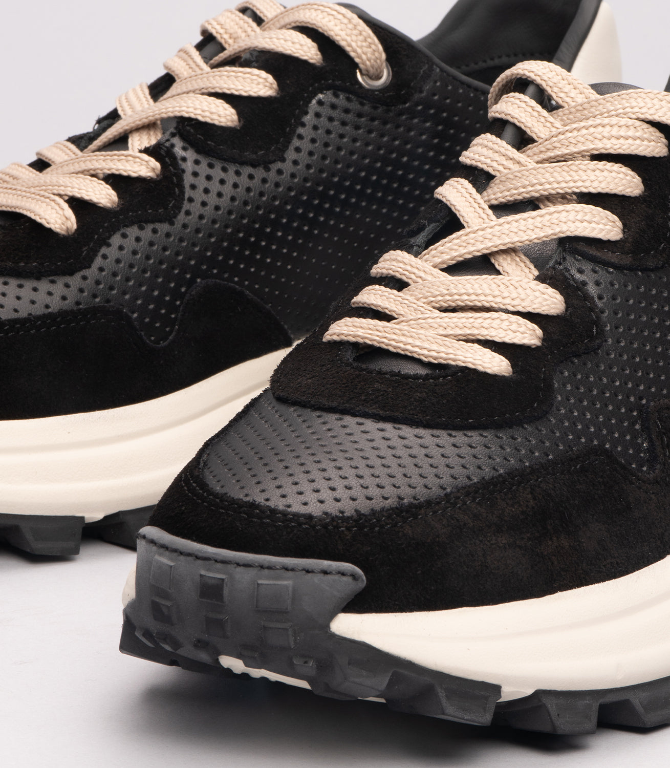 21466 Erkek Deri Sneaker Ayakkabı SİYAH