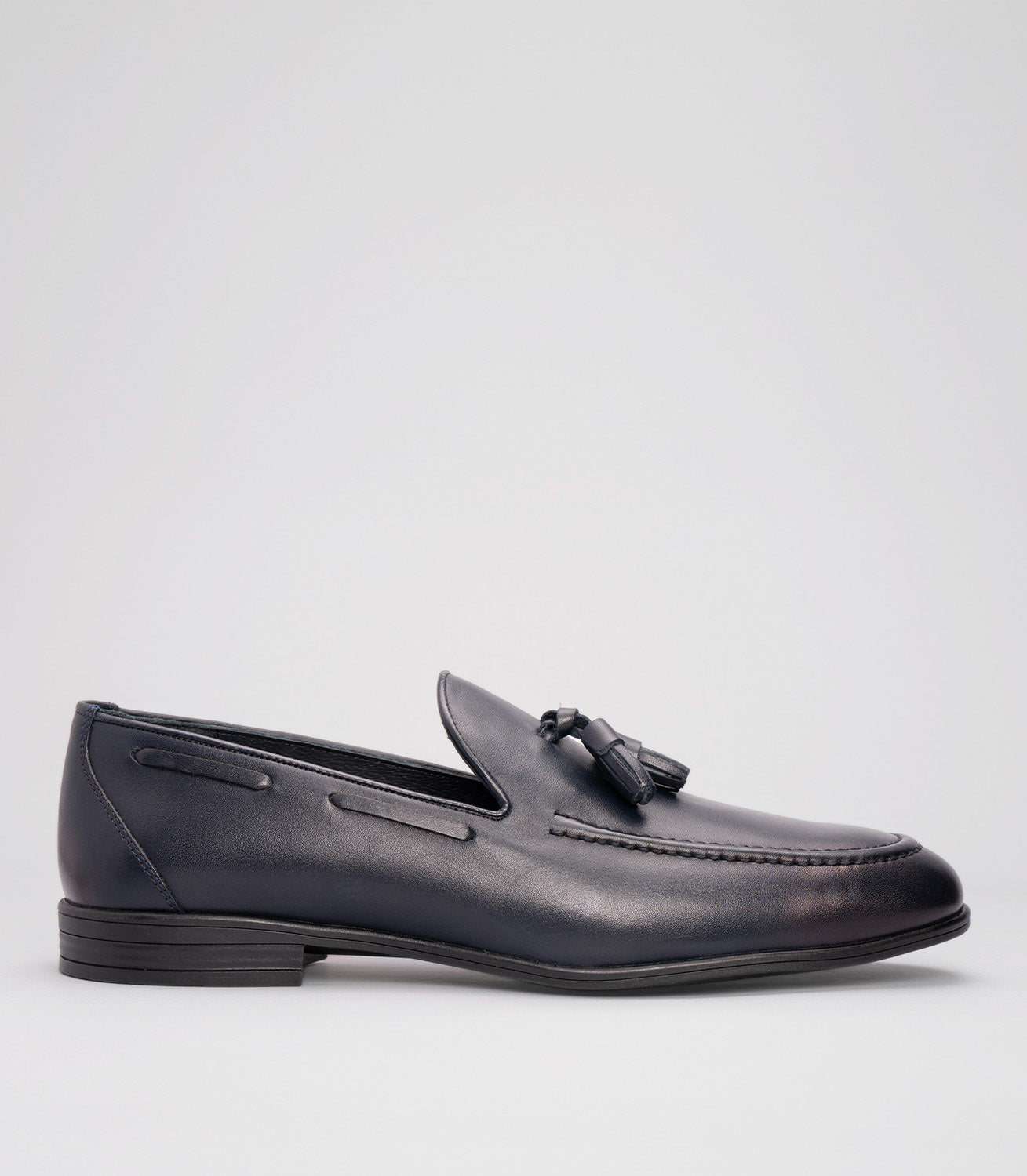 21635 Erkek Püsküllü Hakiki Deri Klasik Loafer LACİVERT