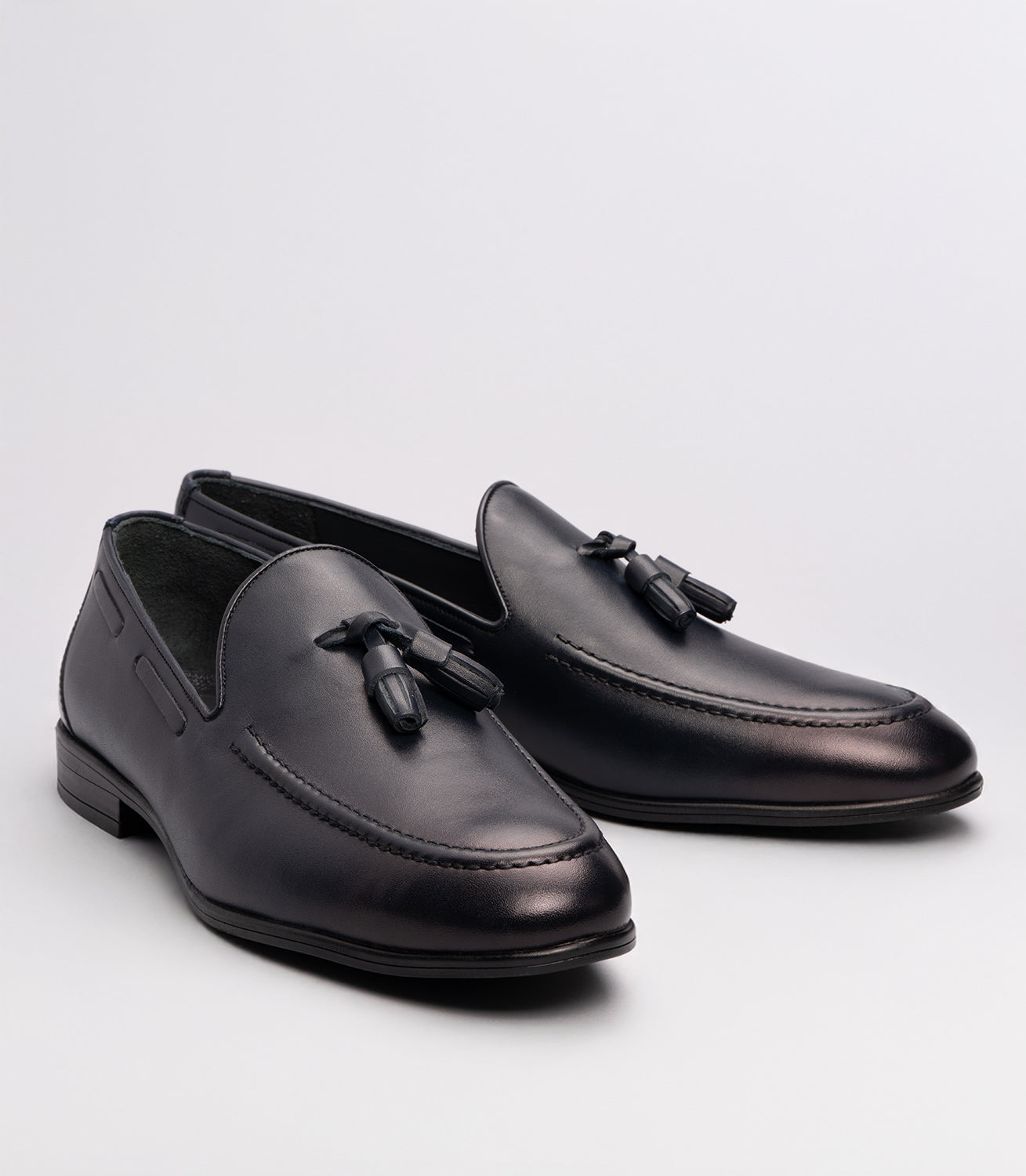 21635 Erkek Püsküllü Hakiki Deri Klasik Loafer LACİVERT