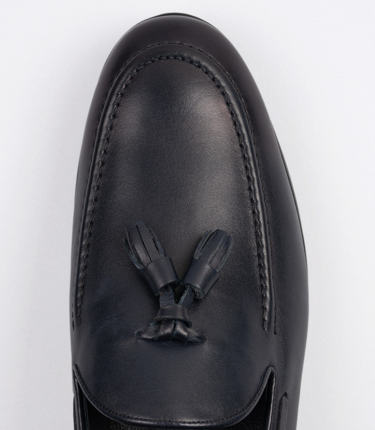 21635 Erkek Püsküllü Hakiki Deri Klasik Loafer LACİVERT
