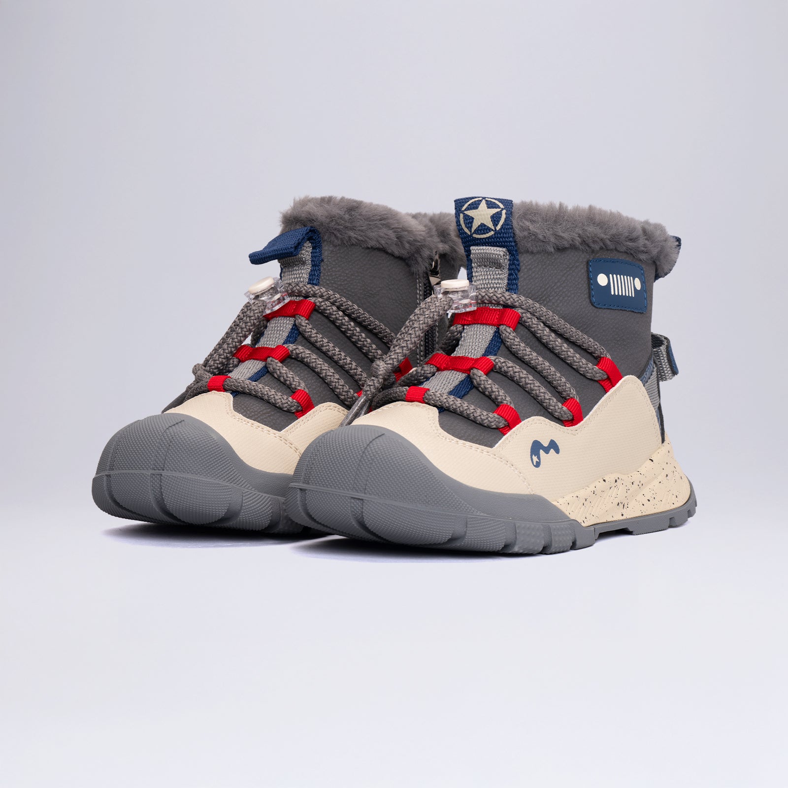 22671 Çocuk Outdoor Tüylü Kışlık Bot GRİ