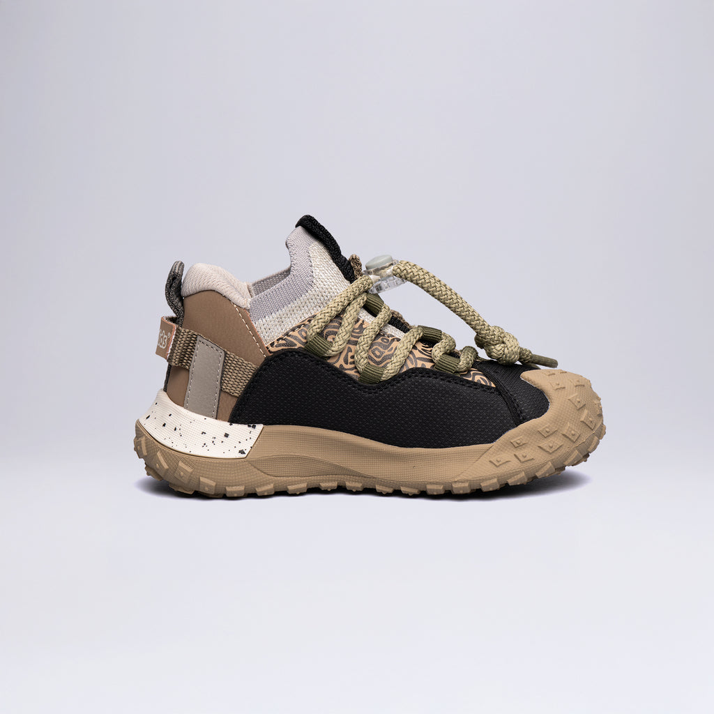 22674 Çocuk Outdoor Spor Ayakkabı Okul Öncesi SİYAH-VİZON