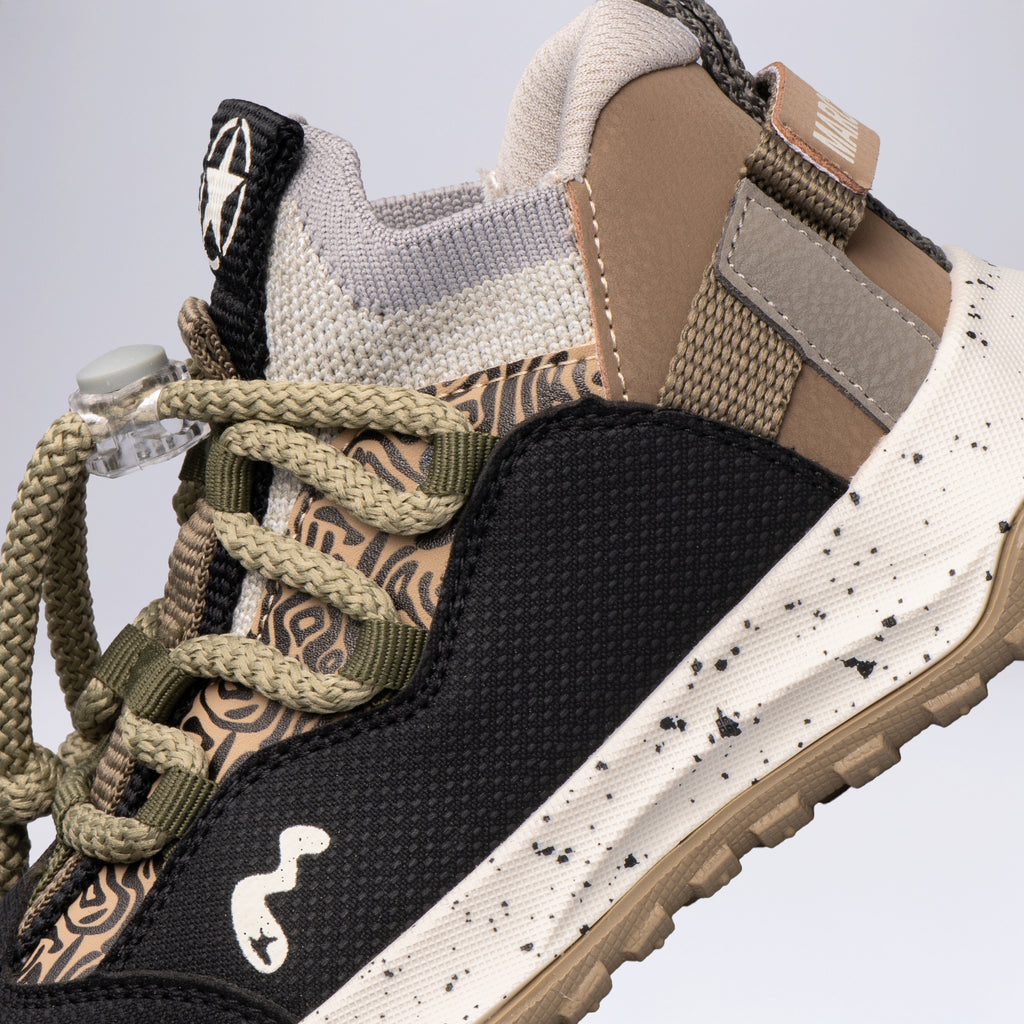 22674 Çocuk Outdoor Spor Ayakkabı Okul Öncesi SİYAH-VİZON