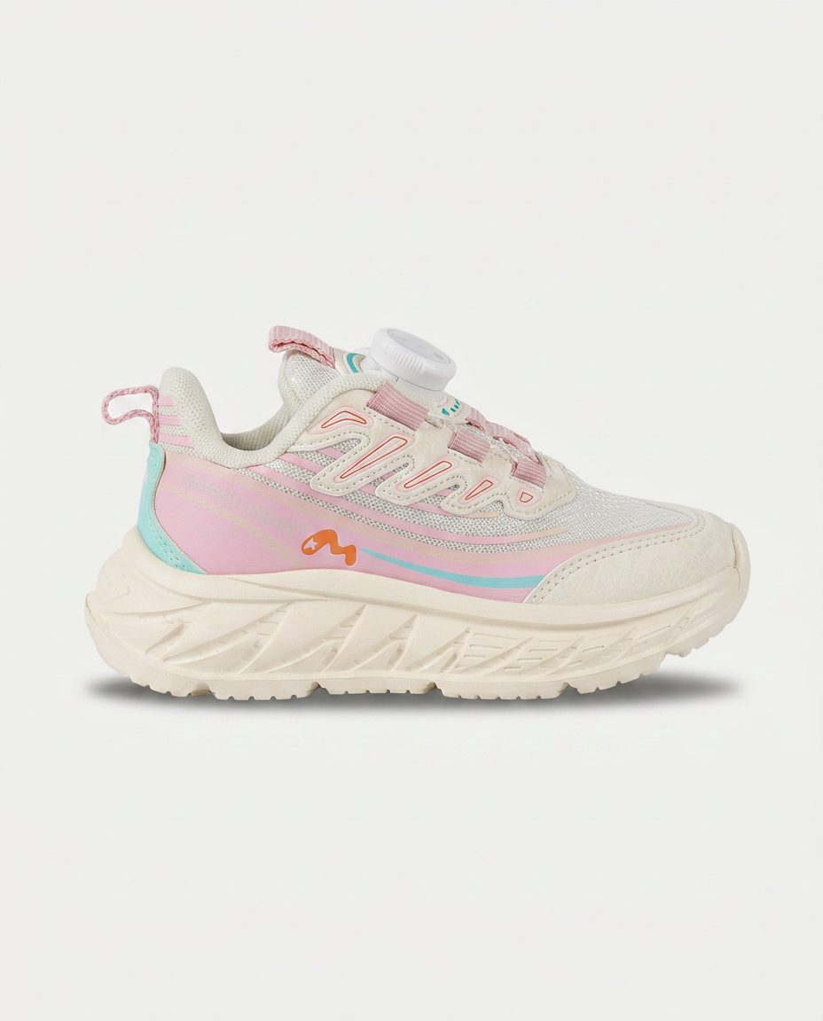 26y517 Unisex Okul Öncesi Çevirmeli Bağcıklı Spor Ayakkabı PEMBE