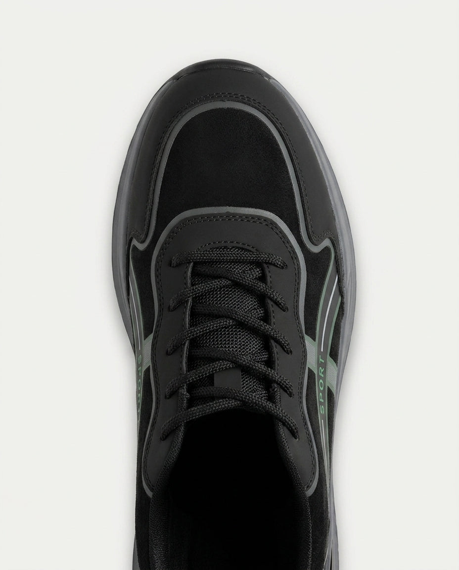 44 Degree 22606 Sneaker Ayakkabı Siyah-Yeşil
