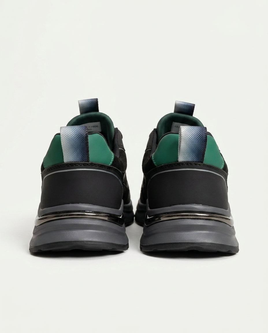 44 Degree 22606 Sneaker Ayakkabı Siyah-Yeşil
