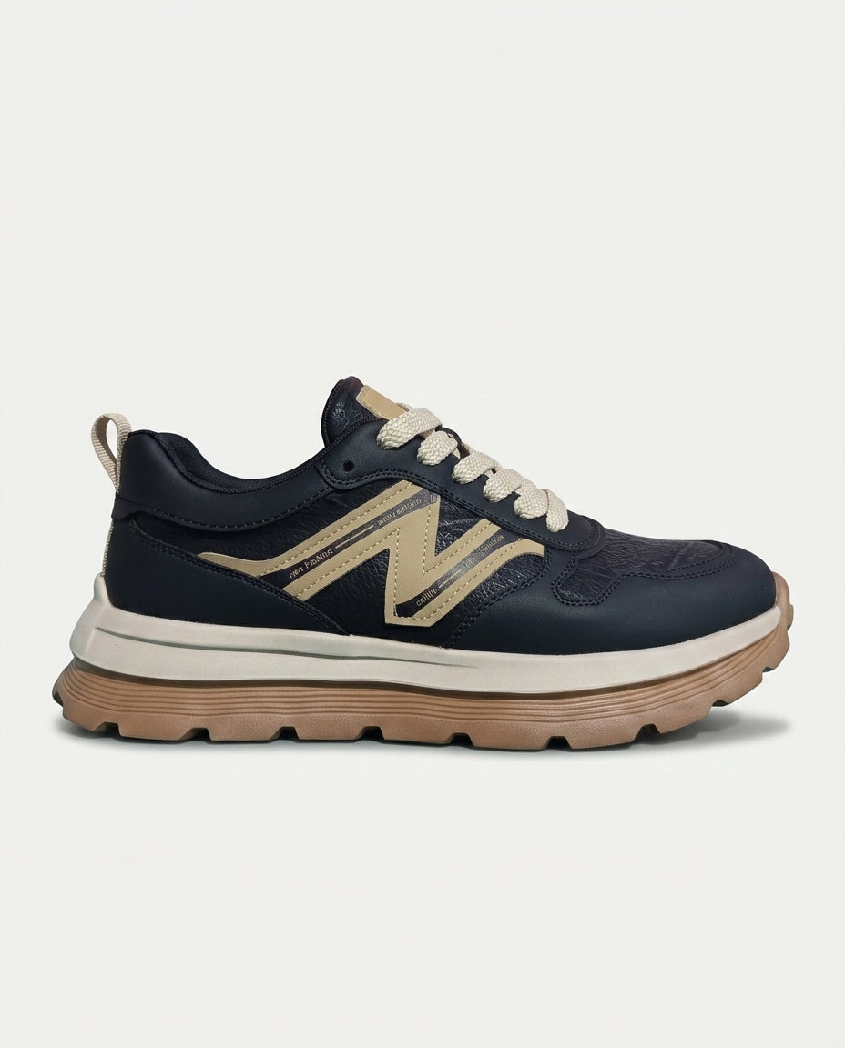 44 Degree 22611 Sneaker Ayakkabı Siyah-Bej