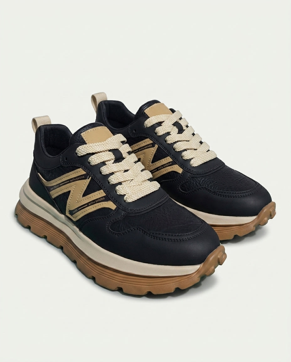 44 Degree 22611 Sneaker Ayakkabı Siyah-Bej