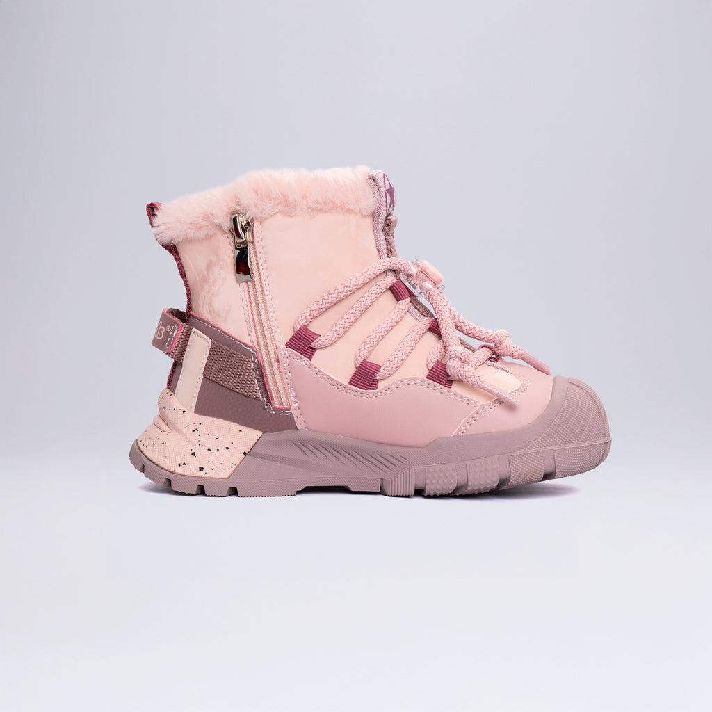 Çocuk Outdoor Tüylü Kışlık Bot Okul Öcesi Pembe
