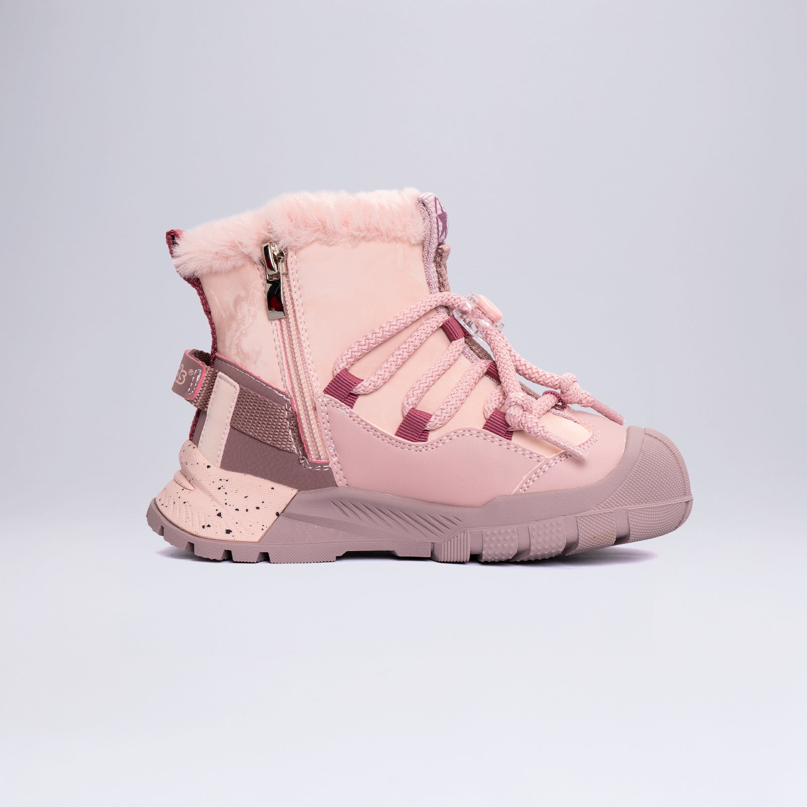 Çocuk Outdoor Tüylü Kışlık Bot Okul Öcesi Pembe