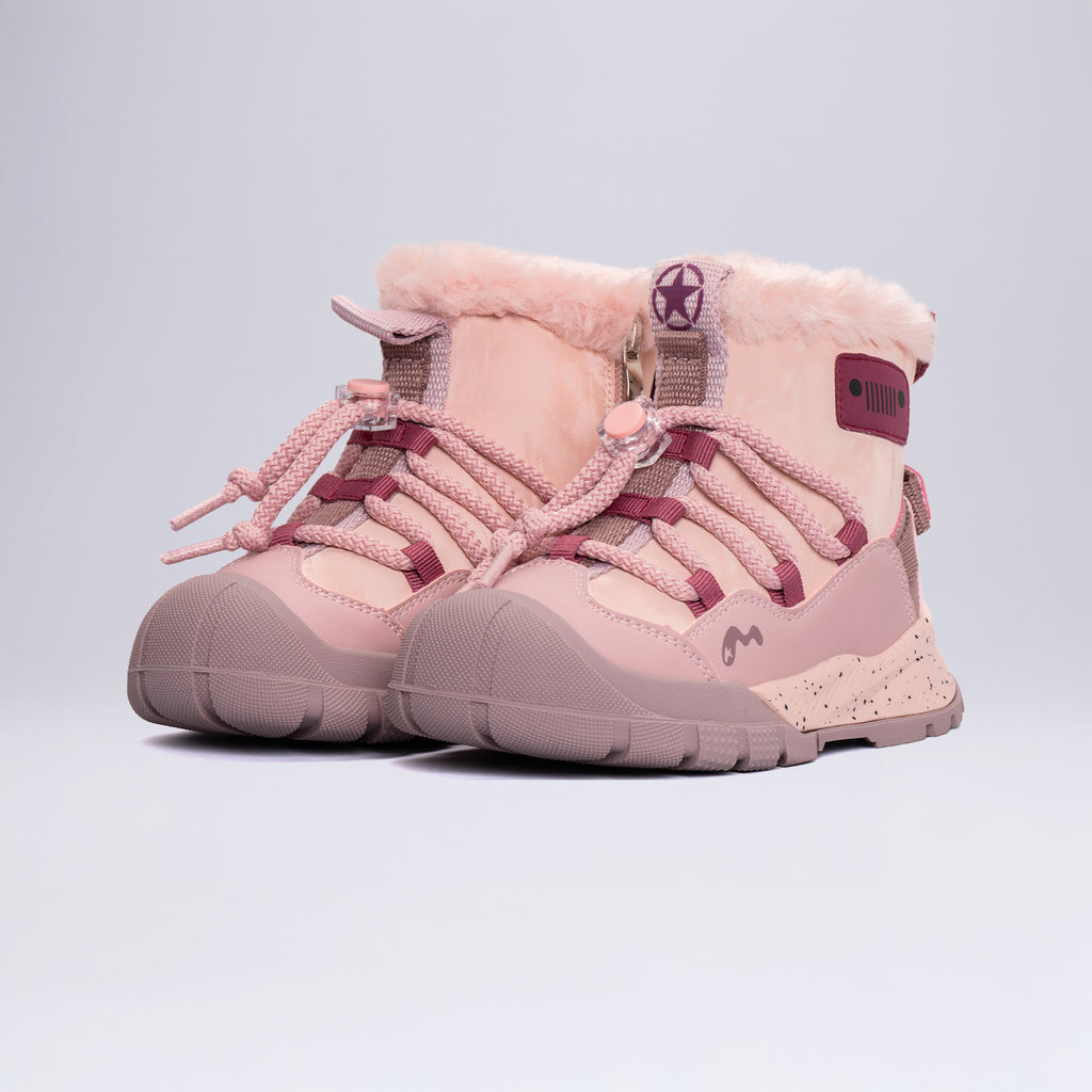 Çocuk Outdoor Tüylü Kışlık Bot Okul Öcesi Pembe