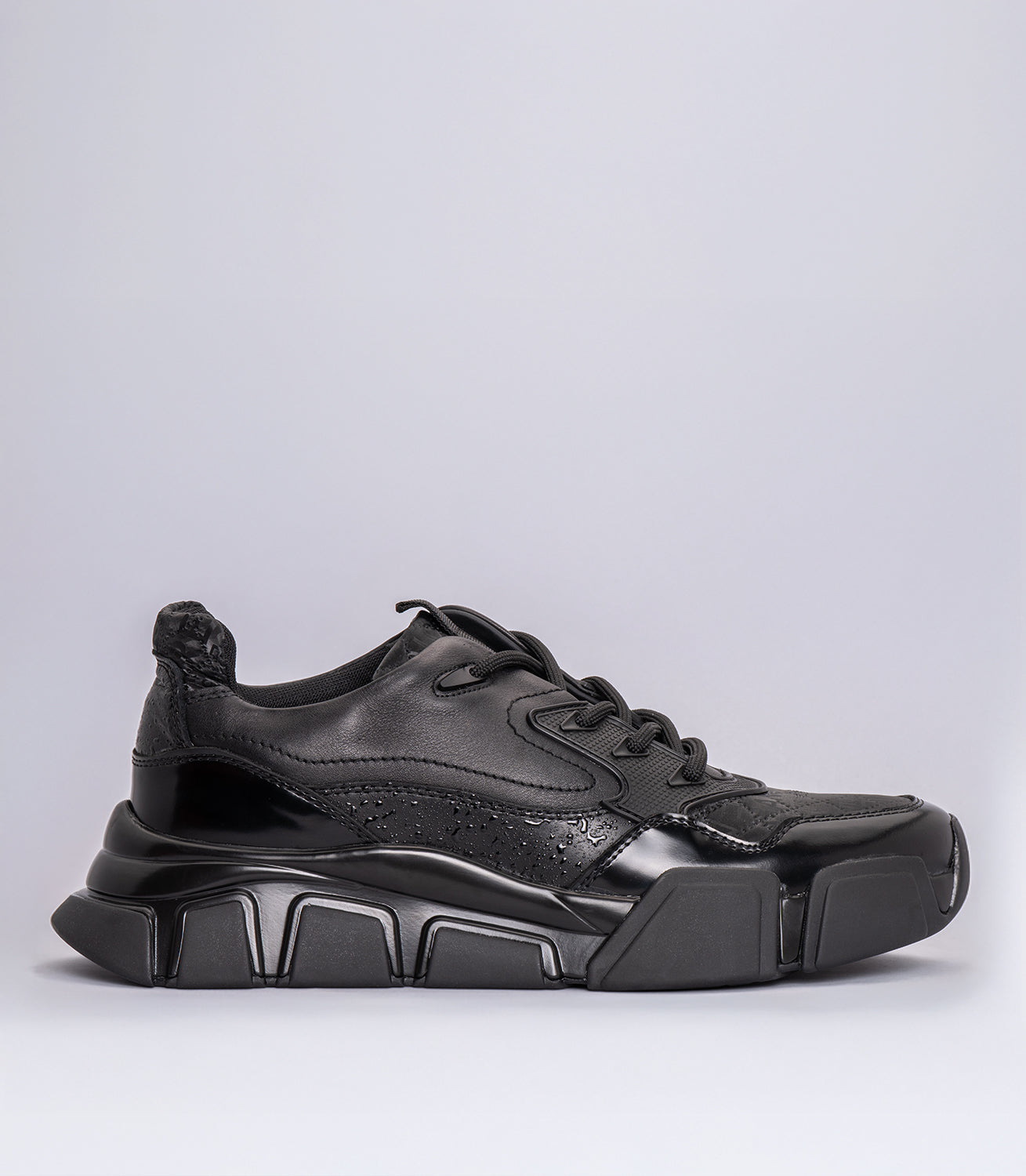 Erkek Deri Casual Sneaker Siyah