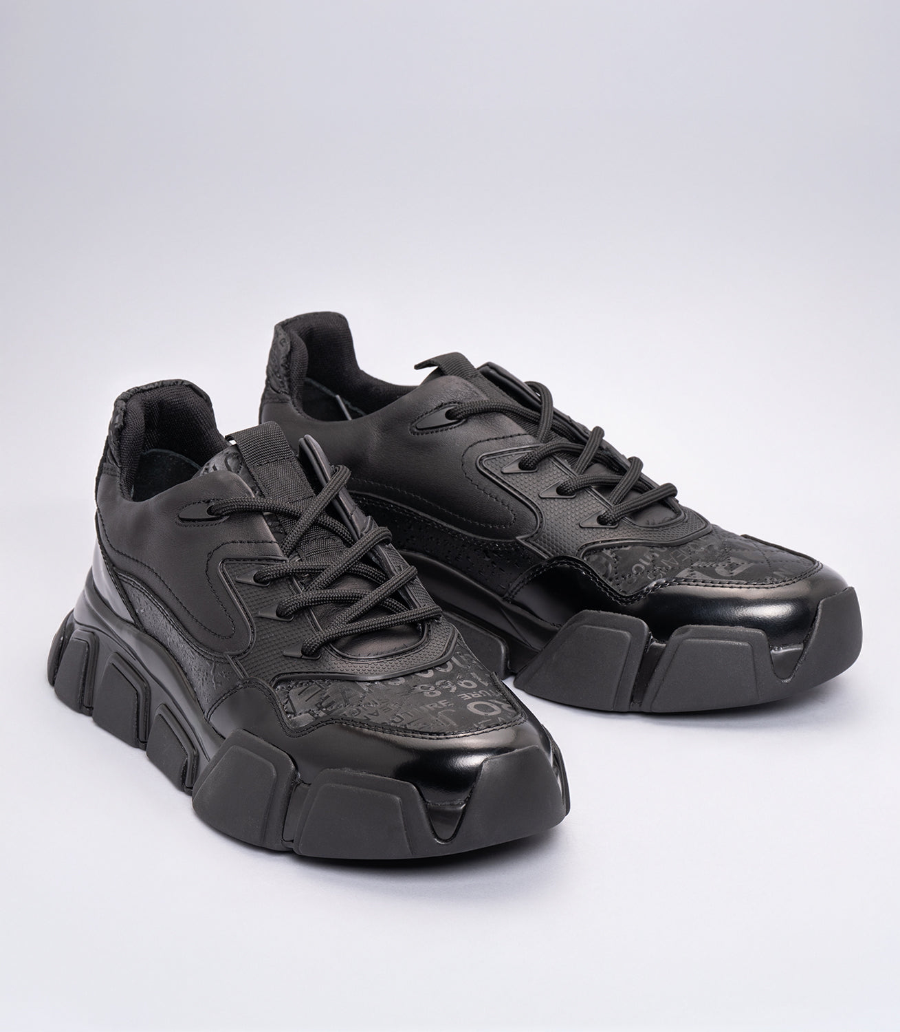 Erkek Deri Casual Sneaker Siyah