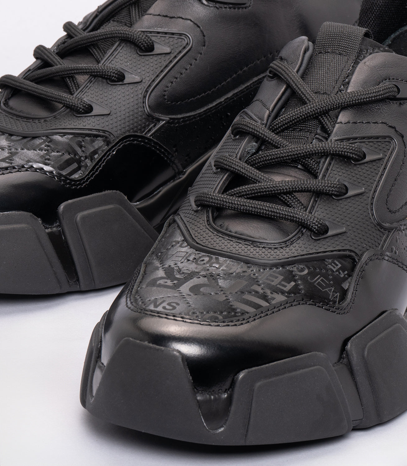 Erkek Deri Casual Sneaker Siyah