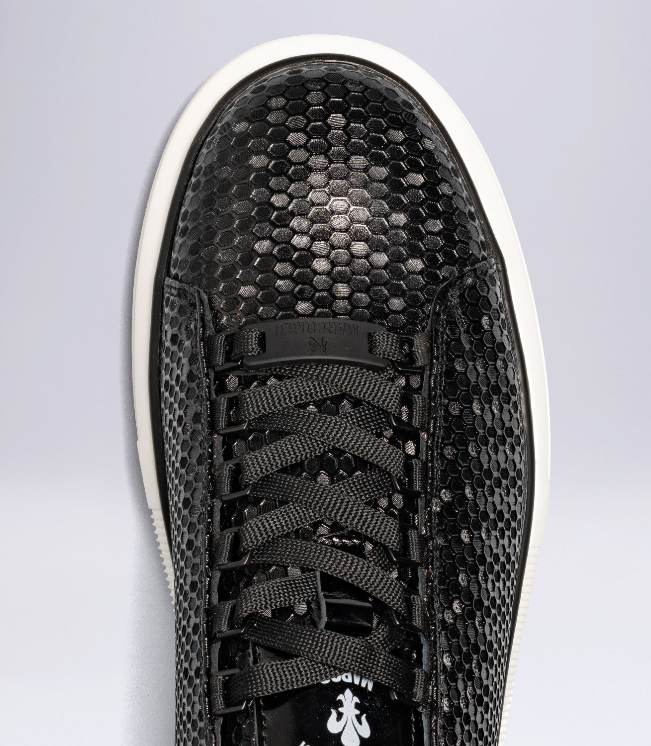 Erkek Desenli Casual Sneaker Siyah Rugan