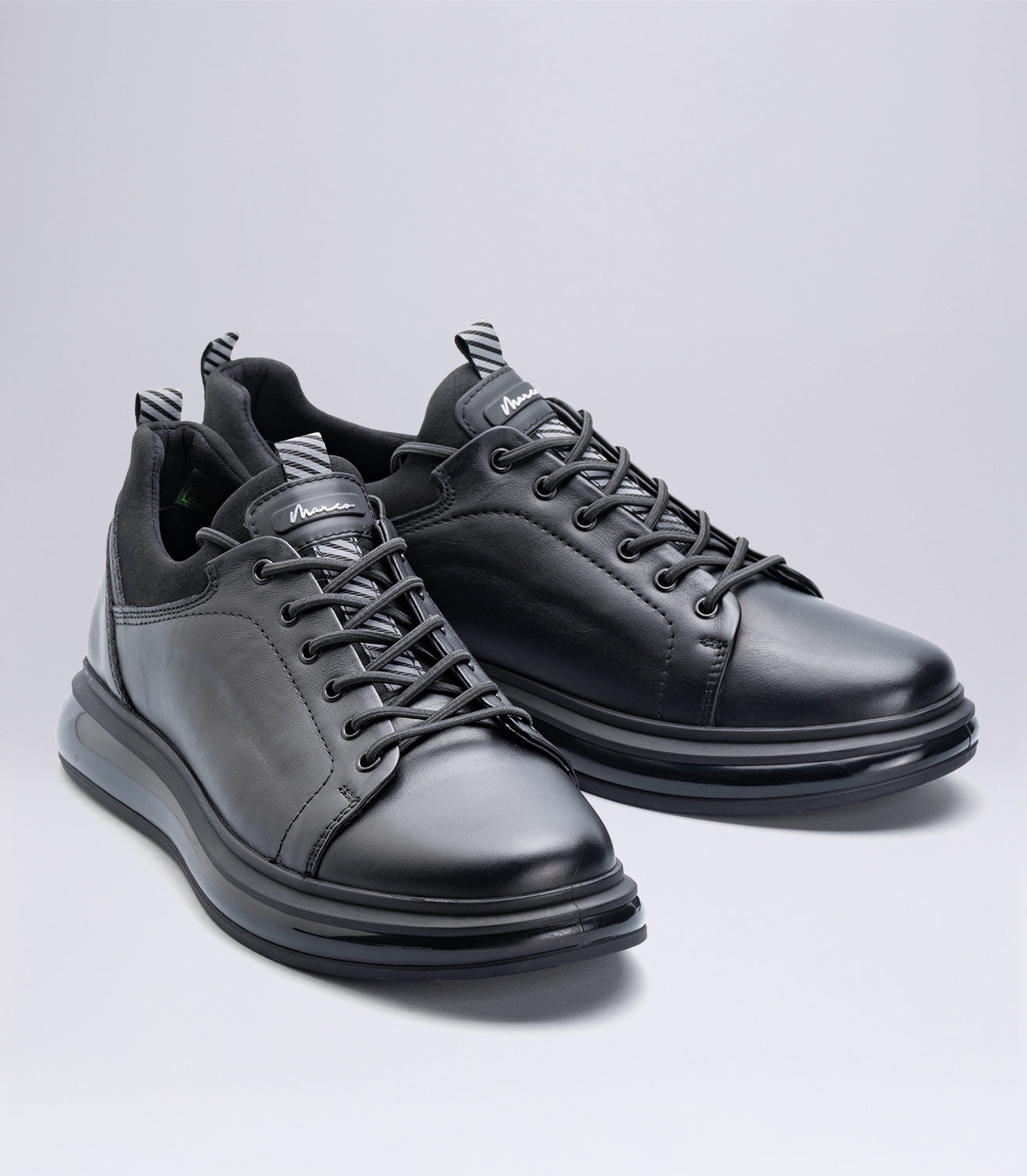 Erkek Hakiki Deri Günlük Sneaker Siyah