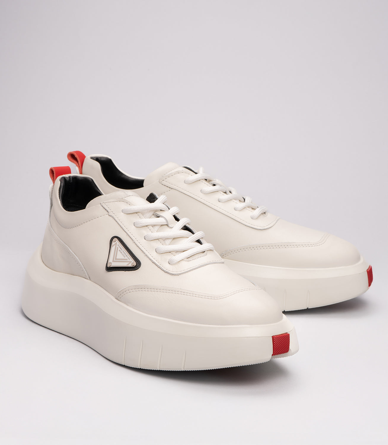 Erkek Kalın Taban  Sneaker Beyaz