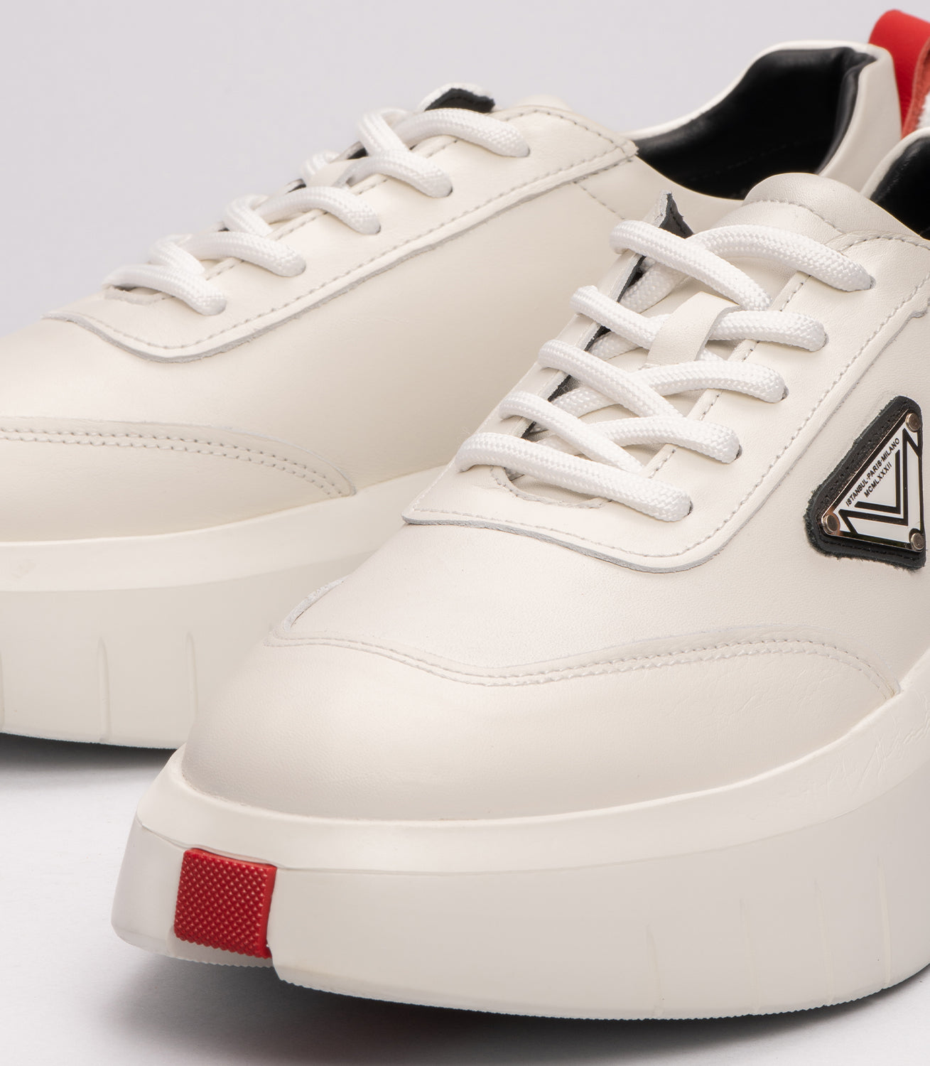 Erkek Kalın Taban  Sneaker Beyaz