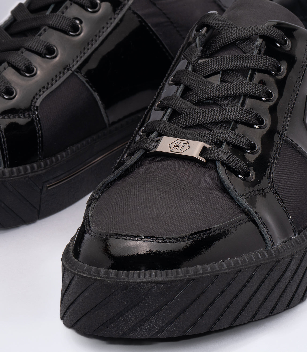Erkek Rugan Casual Sneaker Siyah
