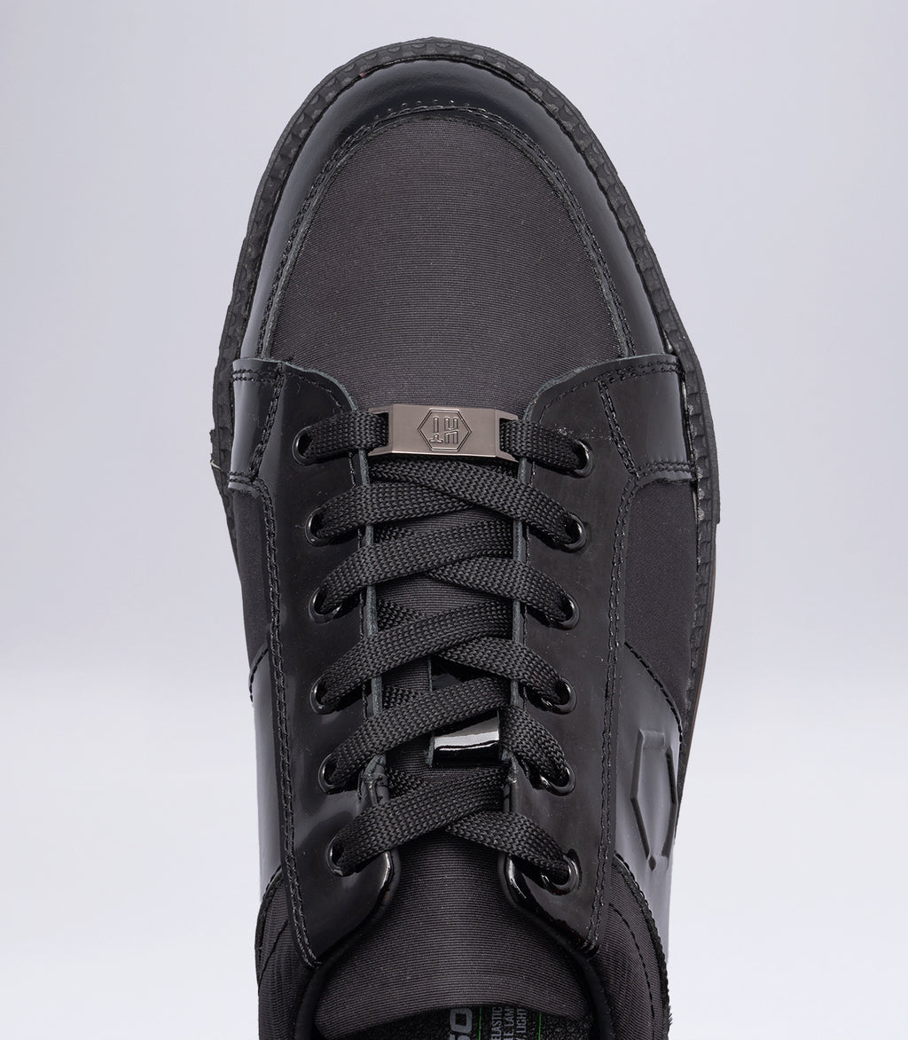 Erkek Rugan Casual Sneaker Siyah