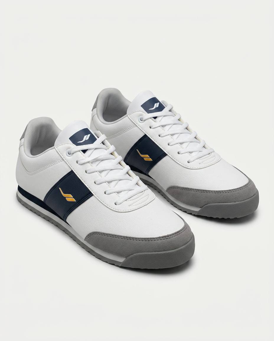LESCON FLINT 3 SNEAKER SPOR AYK. BEYAZ-LACI