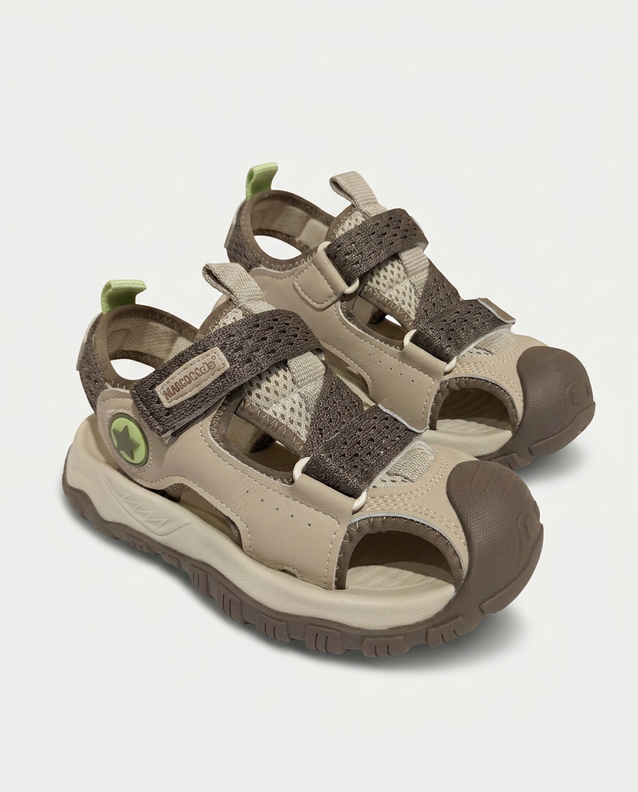 26Y1608 Çocuk Filet Spor Sandalet BEJ-HAKİ