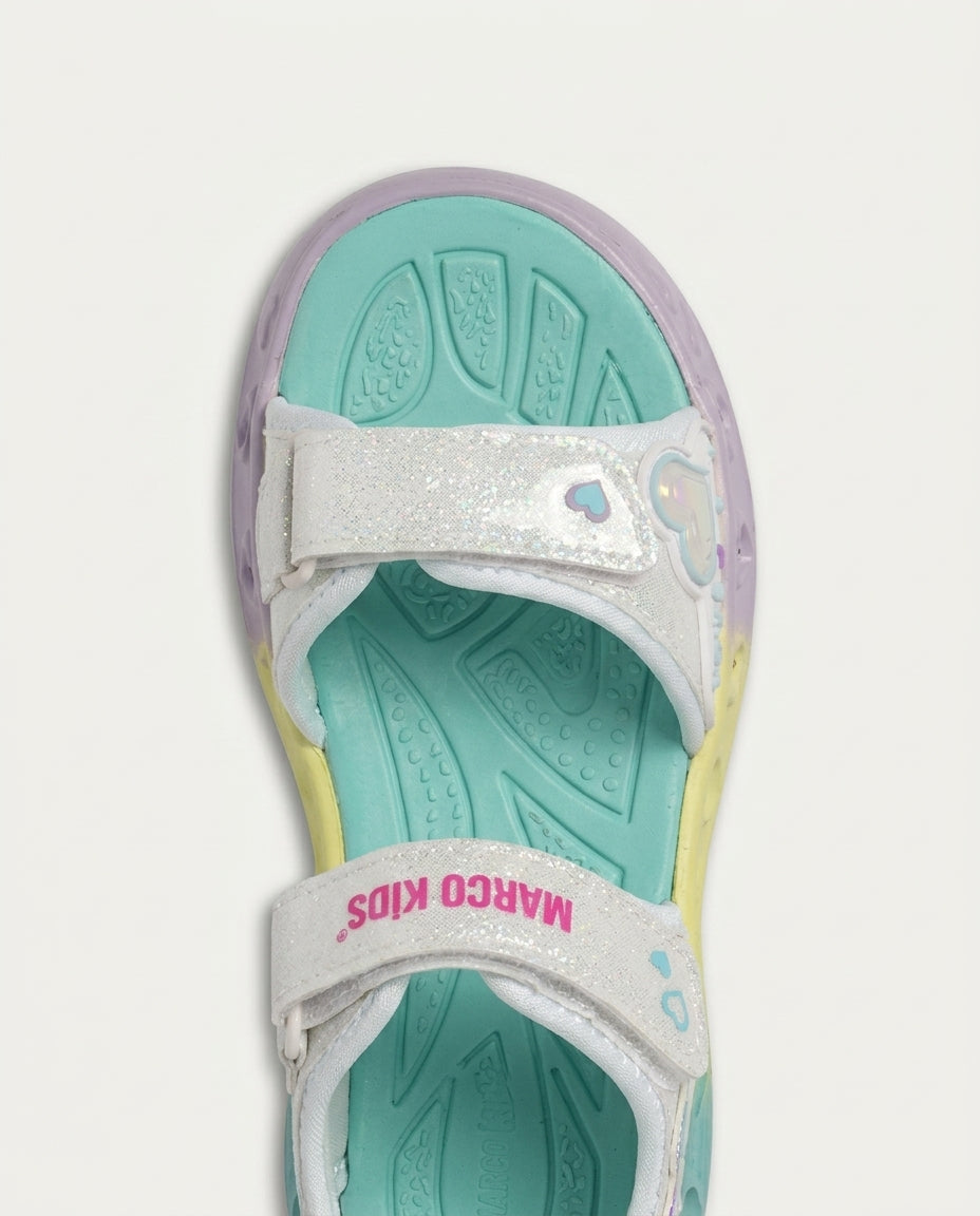 Marco Kids 26Y208 Filet Işıklı Sandalet BEYAZ