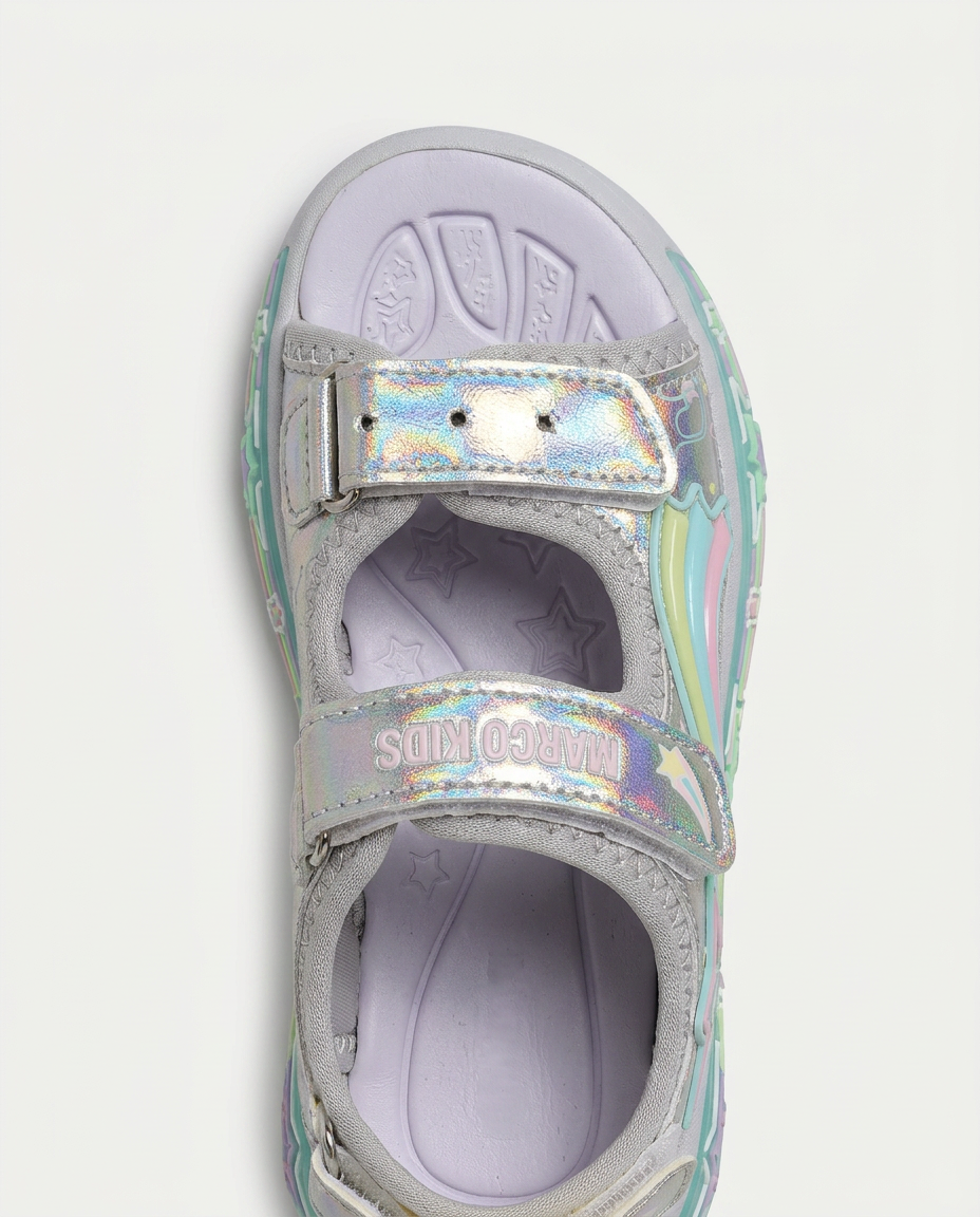 Marco Kids 26Y210 Patik Işıklı Sandalet GÜMÜŞ