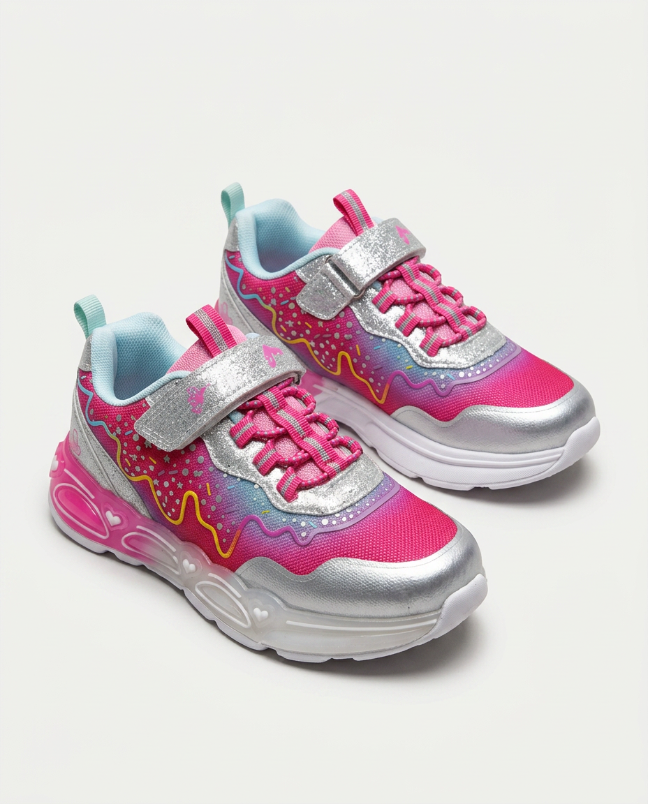 Marco Kids 26Y312 Filet Işıklı Ayakkabı Fuşya