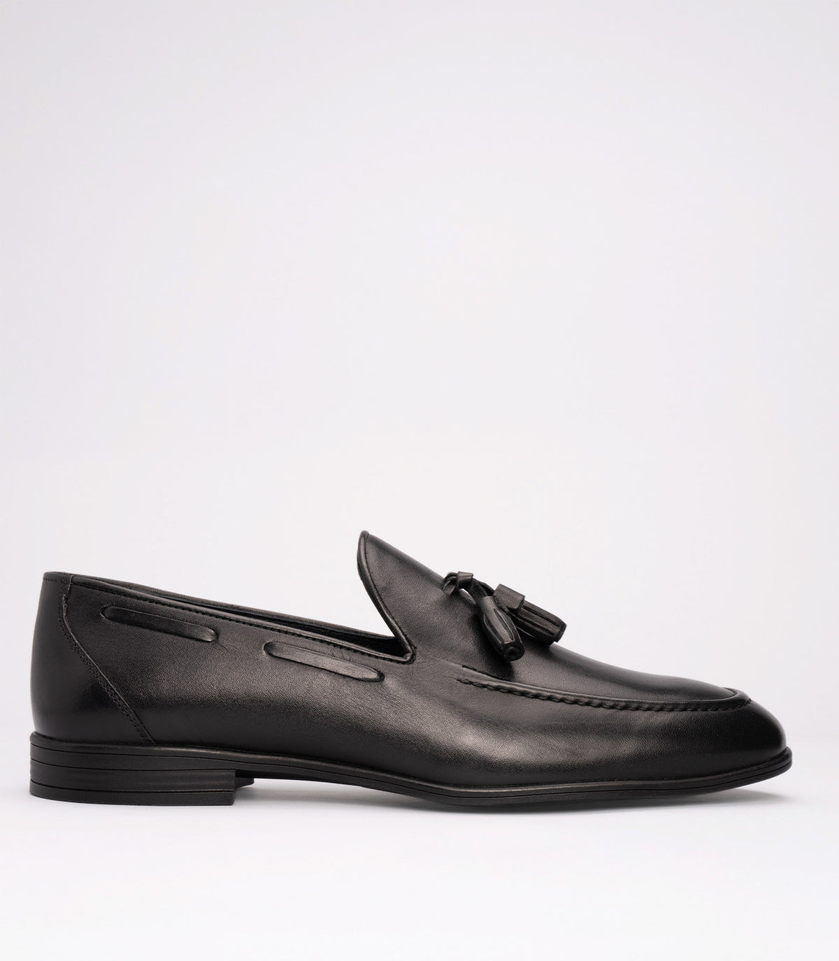 Marcomen 21635 Erkek Püsküllü Hakiki Deri Klasik Loafer Siyah-Antik
