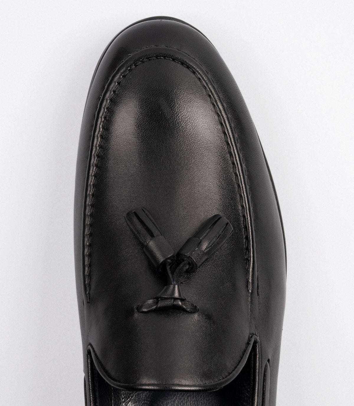 Marcomen 21635 Erkek Püsküllü Hakiki Deri Klasik Loafer Siyah-Antik