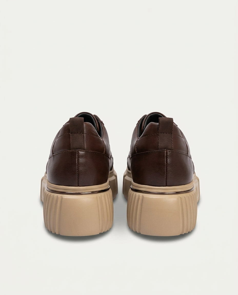 Marcomen Erkek Sneaker Deri Ayakkabı Kahverengi