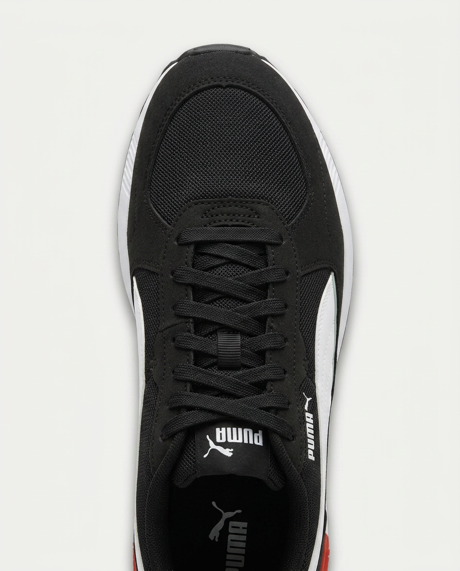 PUMA 380738 Graviton WMN Spor Ayakkabı SİYAH-BEYAZ-GREEN