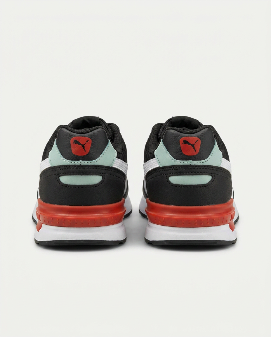 PUMA 380738 Graviton WMN Spor Ayakkabı SİYAH-BEYAZ-GREEN