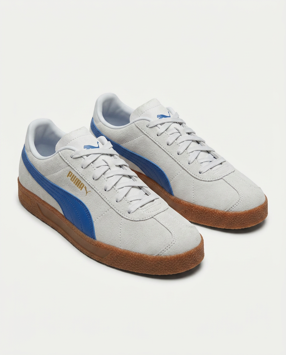 PUMA 381111 Puma Club GÜMÜŞ-MAVİ