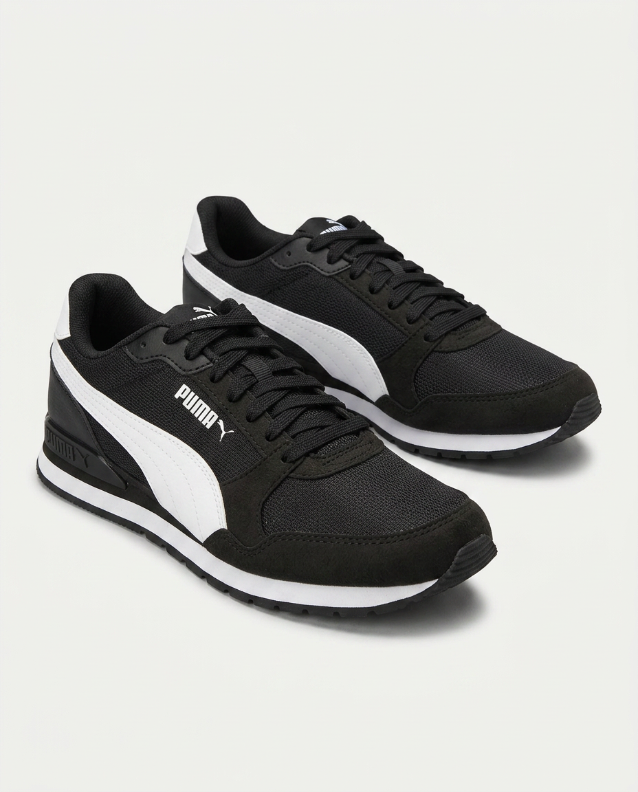 PUMA 384640 ST Runner v3 SİYAH-BEYAZ