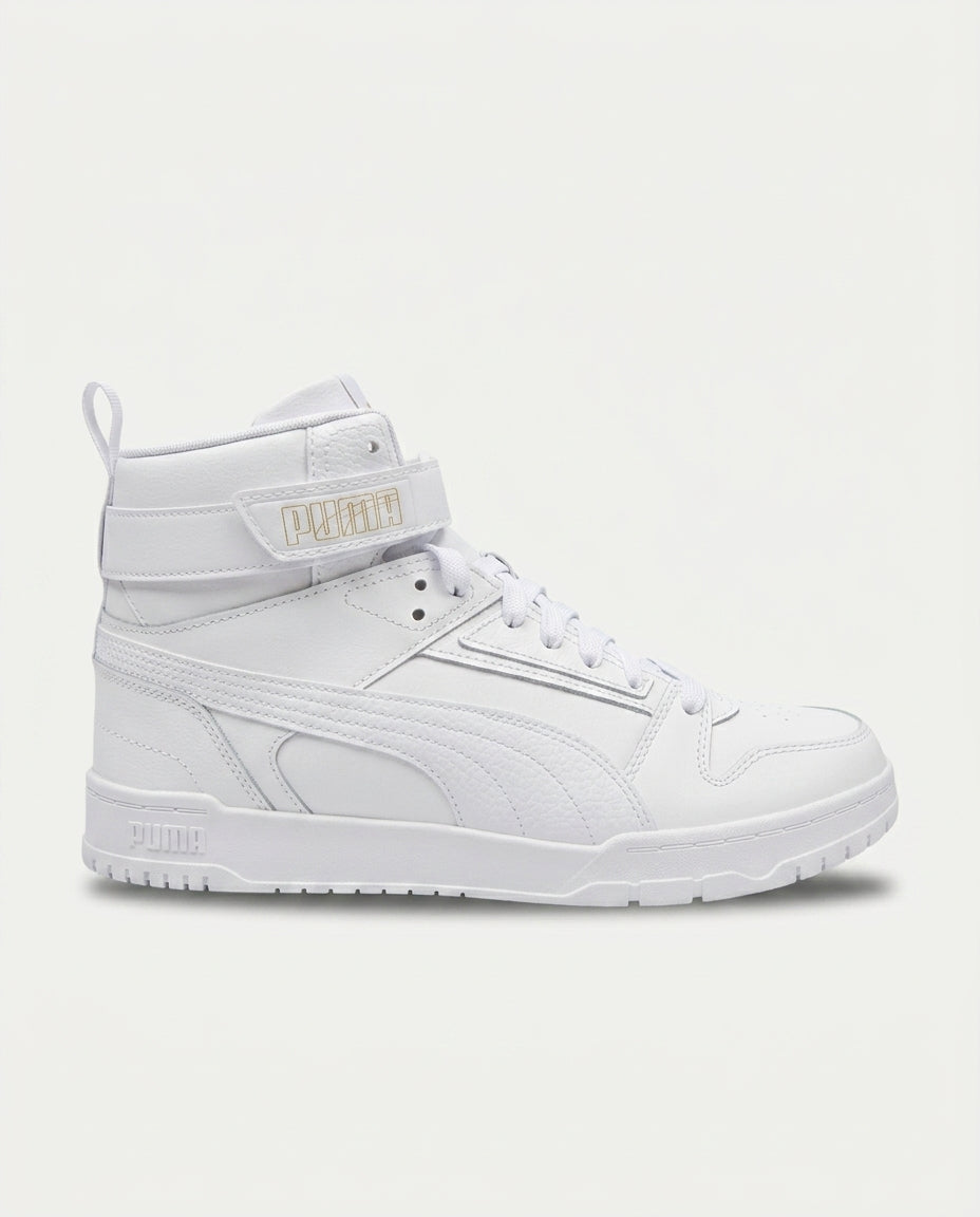 PUMA 385839 RBD Game Flat Yüksek Bilekli Spor Ayakkabı BEYAZ
