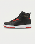 PUMA 385839 RBD Game Flat Yüksek Bilekli Spor Ayakkabı SİYAH-KIRMIZI