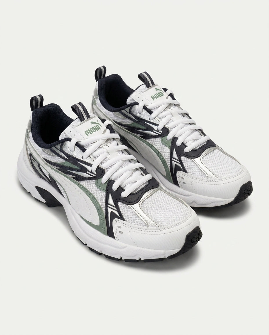 PUMA 392322 Milenio Tech-club beyaz-laci-yeşil