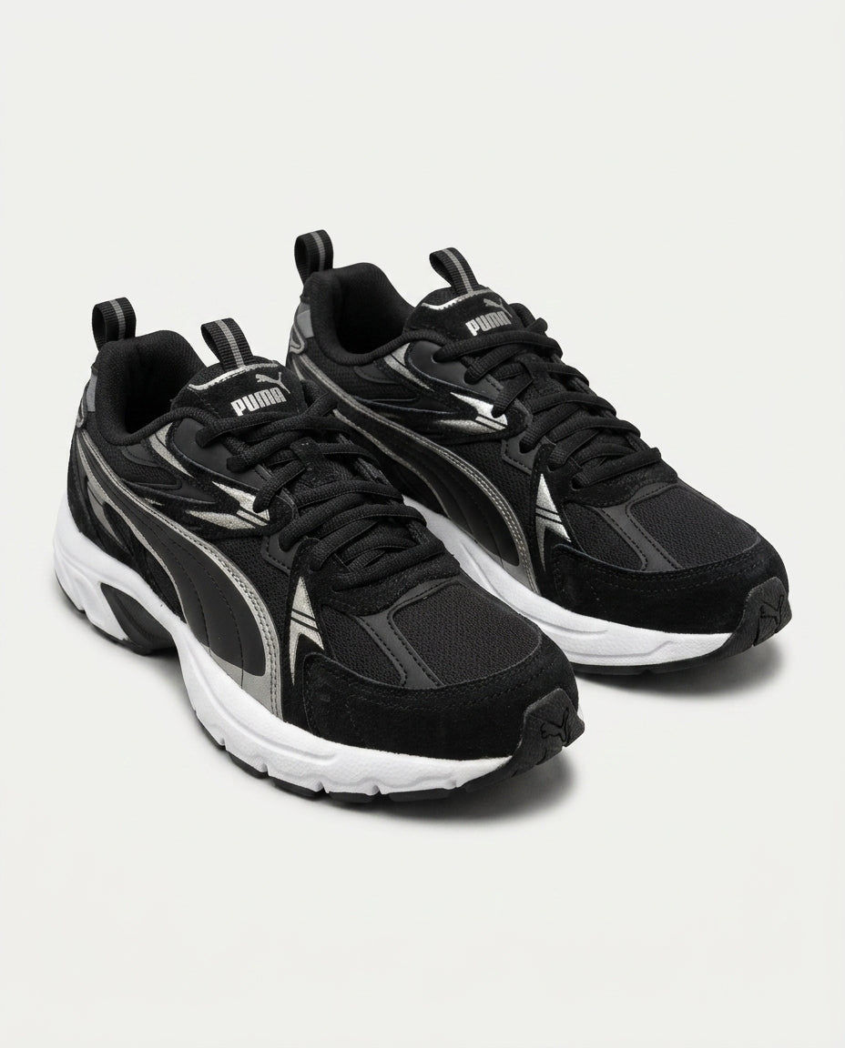 PUMA 393489 Milenio Tech Suede SİYAH-GRİ