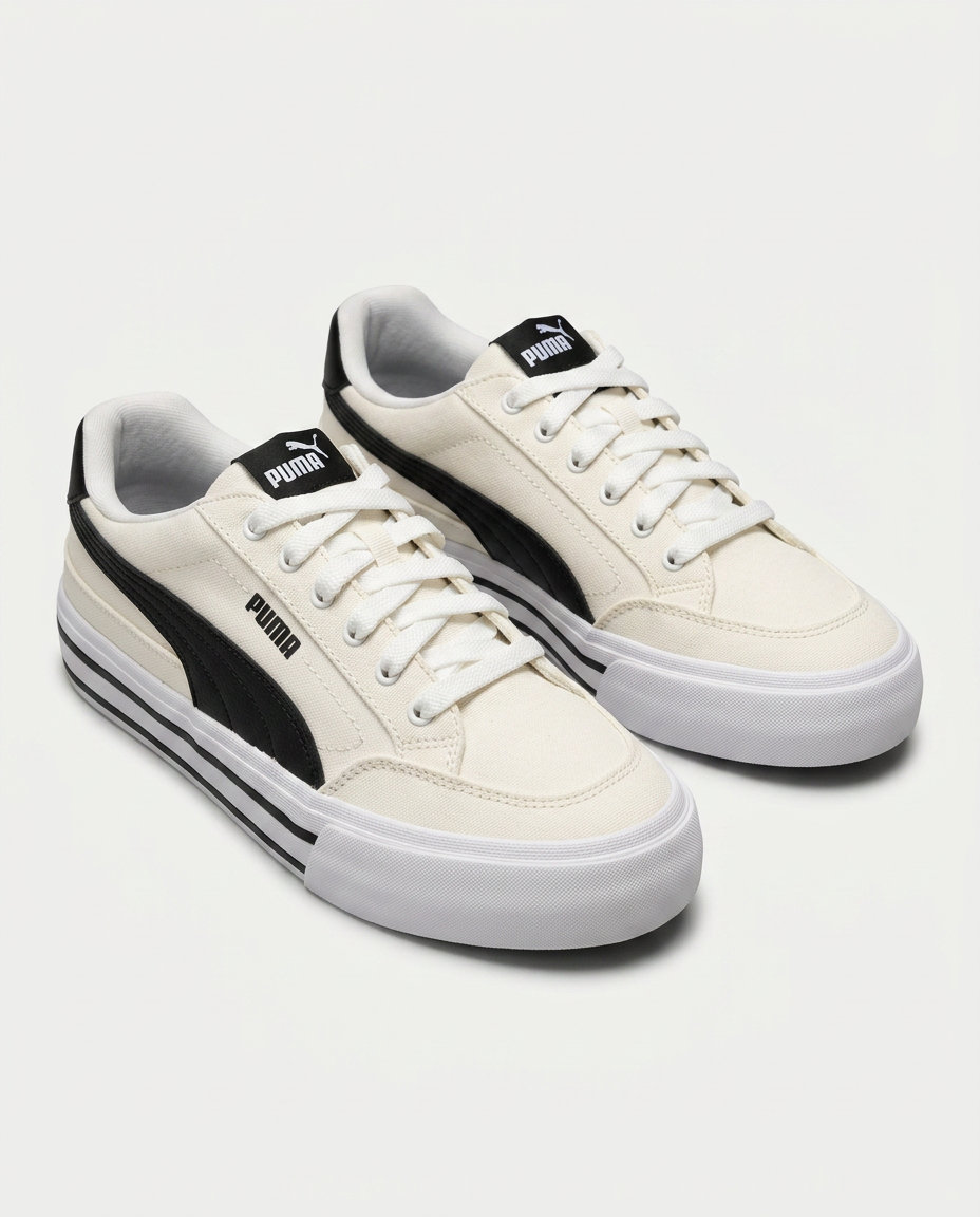 PUMA 396353 Court Classic Vulc FS BEYAZ-SİYAH